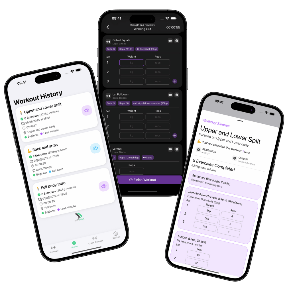 Workout tracking